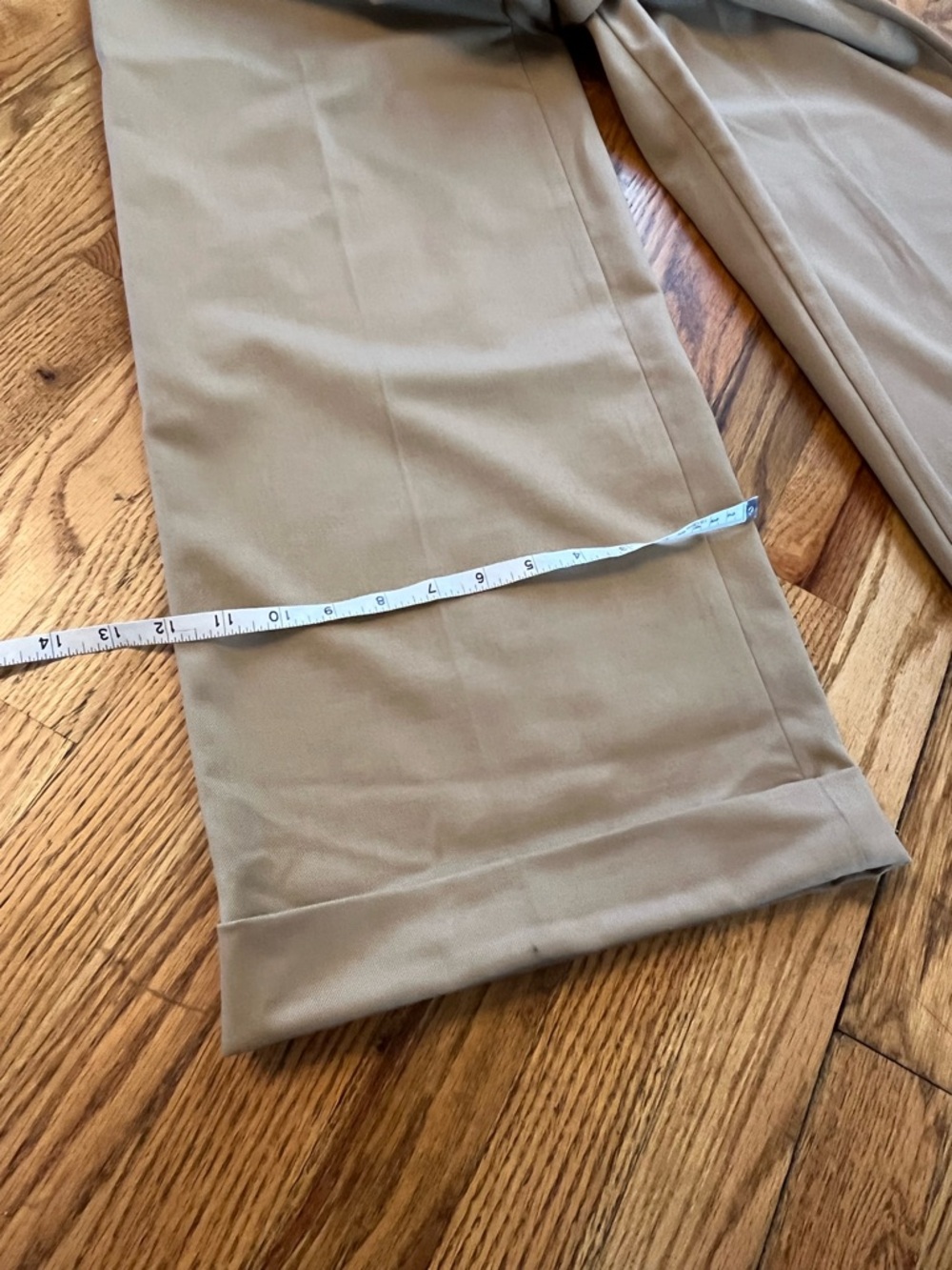 Sophie‎ Rue Pleated Wide Leg Trousers Tan Camel XS High Waisted Tucked Pant b5 - Picture 8 of 8